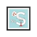 The MoMeMans® Nursery and Kid's Room Letter S Print by Monica Escobar Allen