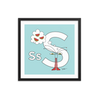 The MoMeMans® Nursery and Kid's Room Letter S Print by Monica Escobar Allen