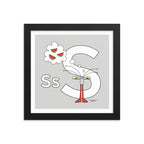 The MoMeMans® Nursery and Kid's Room Letter S Print by Monica Escobar Allen