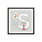 The MoMeMans® Nursery and Kid's Room Letter S Print by Monica Escobar Allen