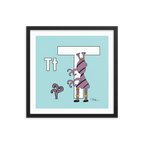 Letter T Print. The MoMeMans® Nursery and Kid's Room Alphabet Wall Art by Monica Escobar Allen