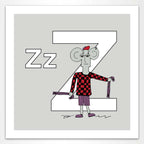 The Letter Z from The MoMeMans™ by Monica Escobar Allen