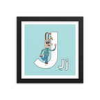 The MoMeMans® Nursery and Kid's Room Letter J Print by Monica Escobar Allen. For all the jokesters with names that start with J.