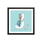 The MoMeMans® Nursery and Kid's Room Letter J Print by Monica Escobar Allen. For all the jokesters with names that start with J.