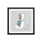 The MoMeMans® Nursery and Kid's Room Letter J Print by Monica Escobar Allen. For all the jokesters with names that start with J.