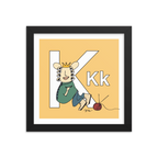 Letter K Print. The MoMeMans® Nursery and Kid's Room Alphabet Wall Art by Monica Escobar Allen