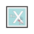 The MoMeMans® Nursery and Kid's Room Letter X Print by Monica Escobar Allen