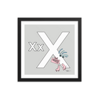 The MoMeMans® Nursery and Kid's Room Letter X Print by Monica Escobar Allen