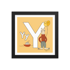 The MoMeMans® Nursery and Kid's Room Letter Y Print by Monica Escobar Allen