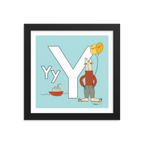 The MoMeMans® Nursery and Kid's Room Letter Y Print by Monica Escobar Allen