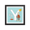 The MoMeMans® Nursery and Kid's Room Letter Y Print by Monica Escobar Allen
