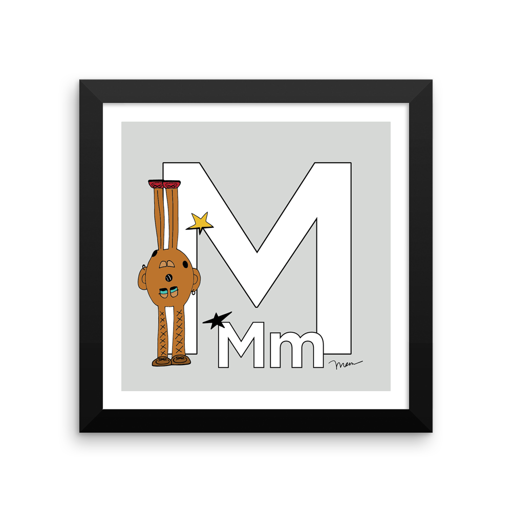 The Letter M. The MoMeMans® by Monica Escobar Allen.