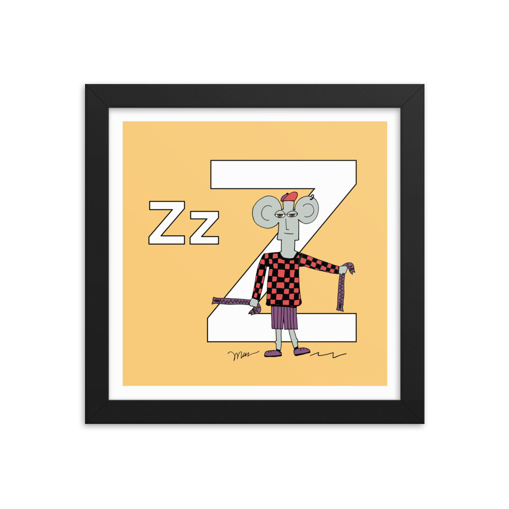 The Letter Z from The MoMeMans® by Monica Escobar Allen