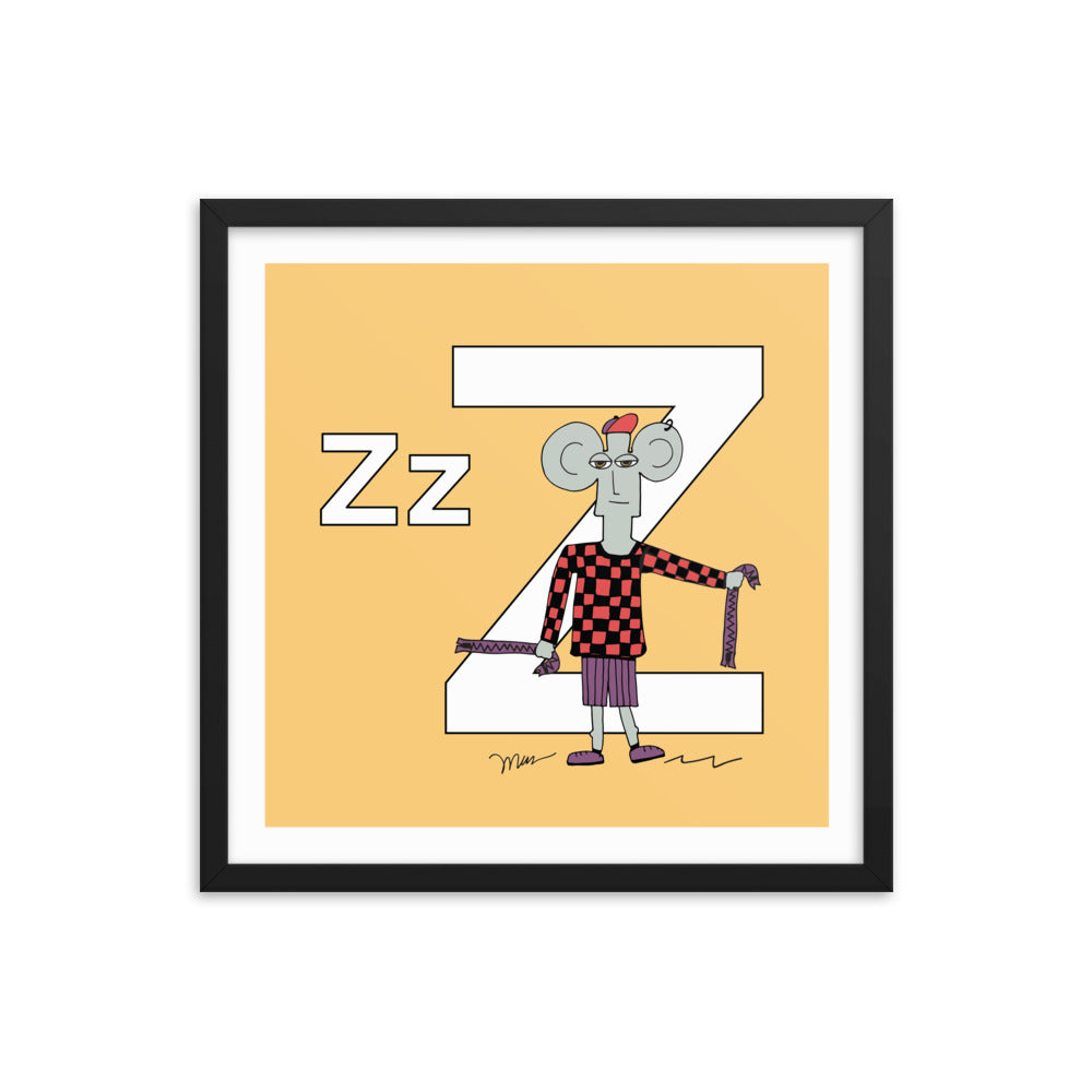 The Letter Z from The MoMeMans® by Monica Escobar Allen