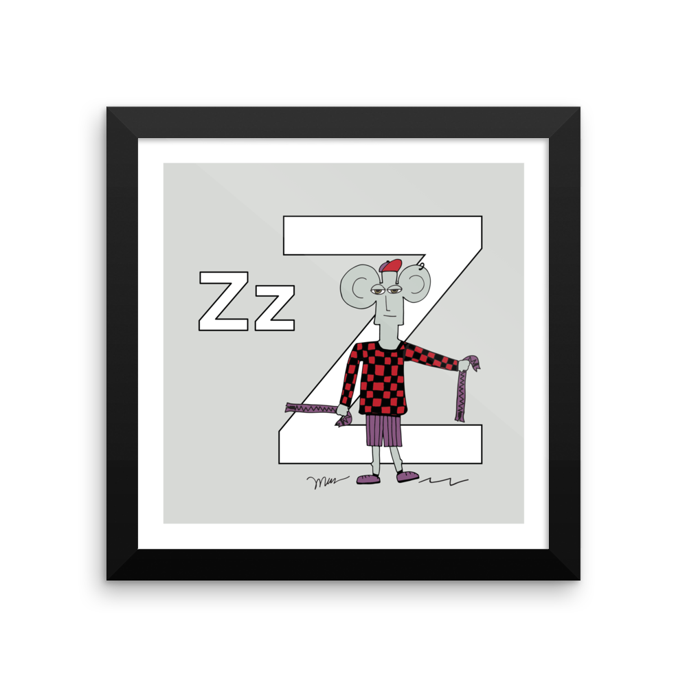 The Letter Z from The MoMeMans™ by Monica Escobar Allen