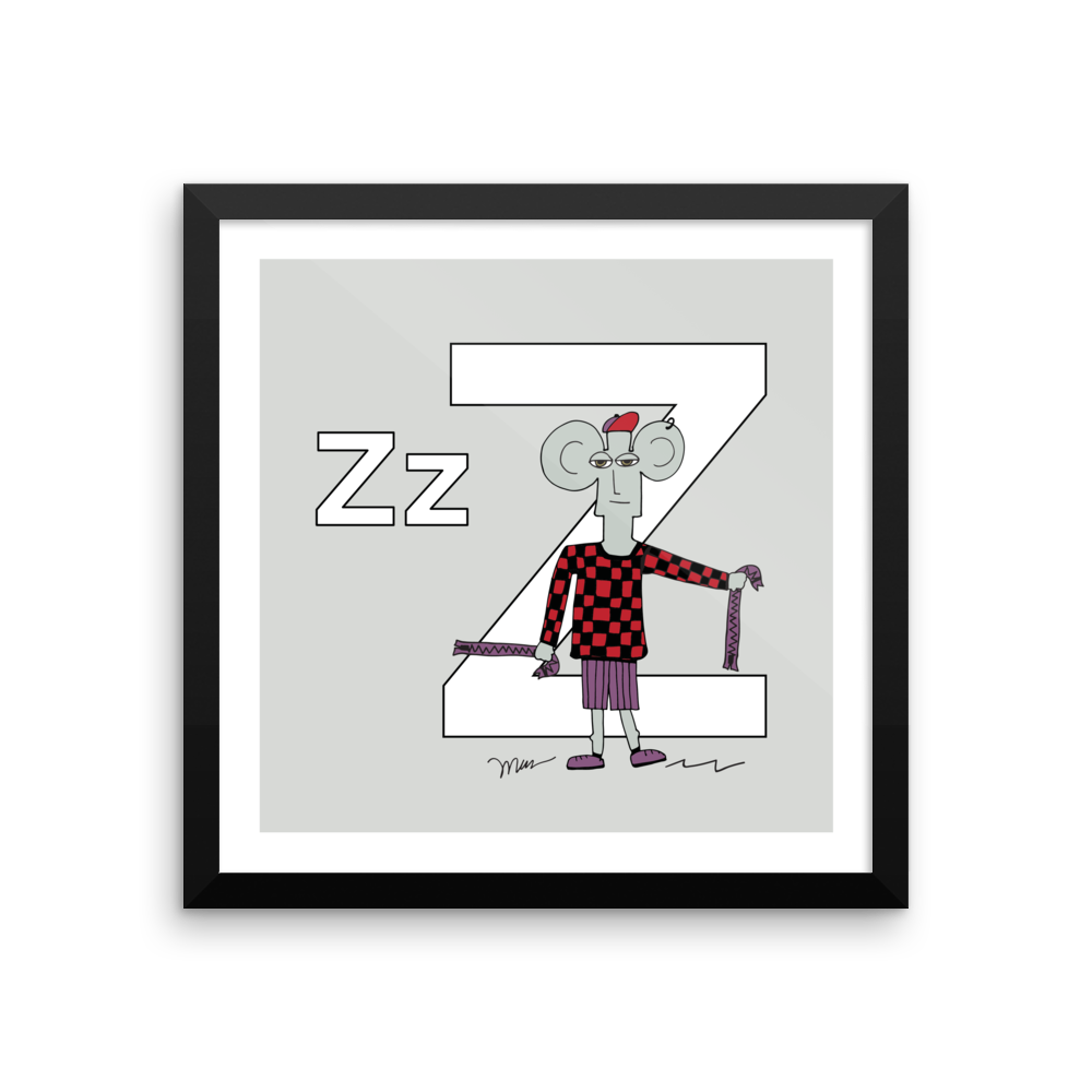 The Letter Z from The MoMeMans™ by Monica Escobar Allen