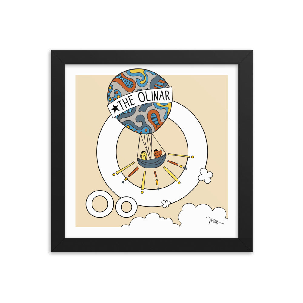 Letter O Print. The MoMeMans® Nursery and Kid's Room Alphabet Wall Art by Monica Escobar Allen. For the oddballs that make us all happy.