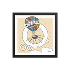 Letter O Print. The MoMeMans® Nursery and Kid's Room Alphabet Wall Art by Monica Escobar Allen. For the oddballs that make us all happy.