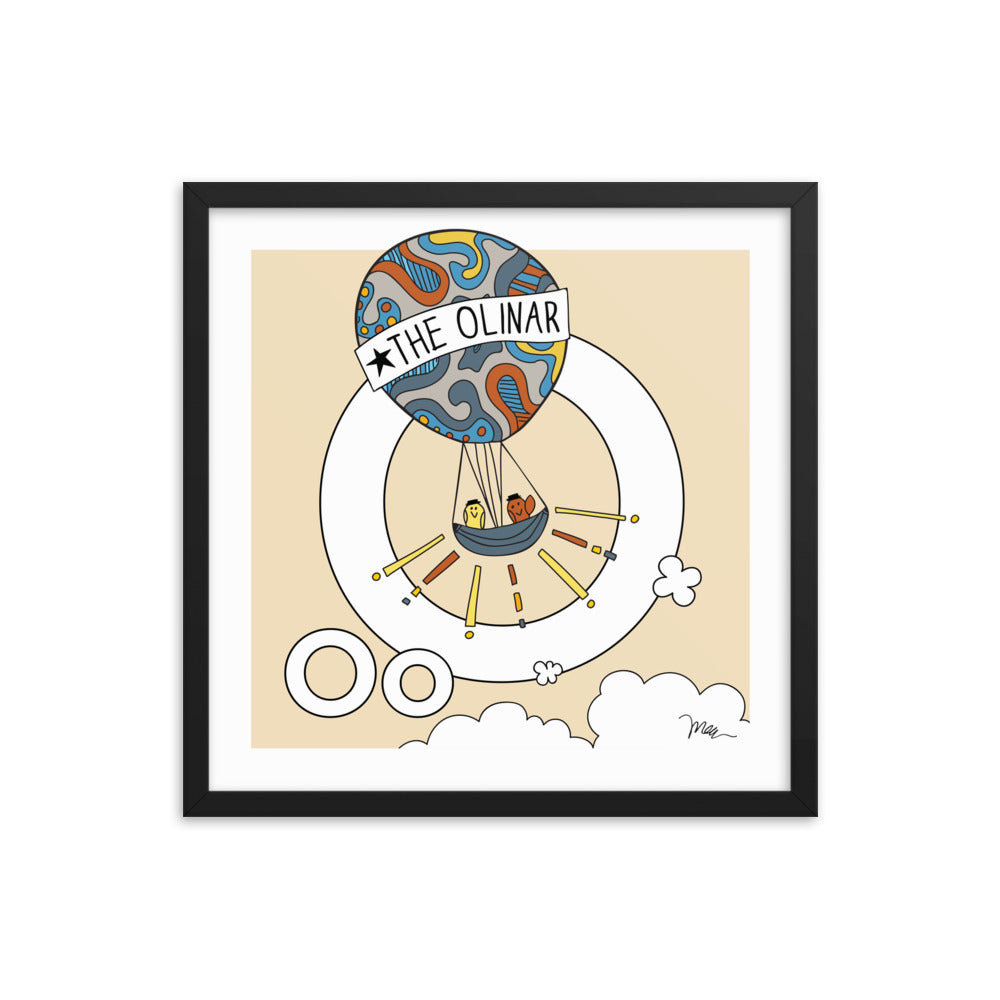 Letter O Print. The MoMeMans® Nursery and Kid's Room Alphabet Wall Art by Monica Escobar Allen. For the oddballs that make us all happy.