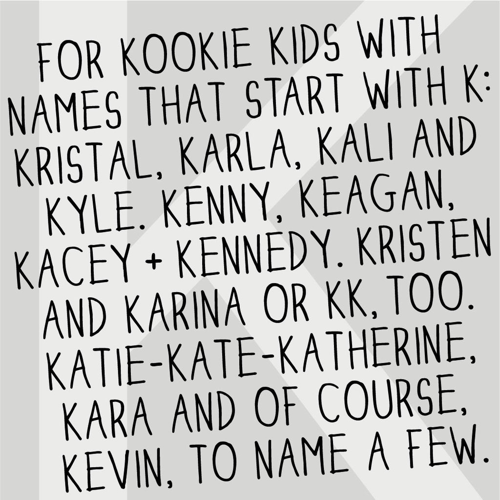 The MoMeMans® Nursery and Kid's Room Letter K Print by Monica Escobar Allen