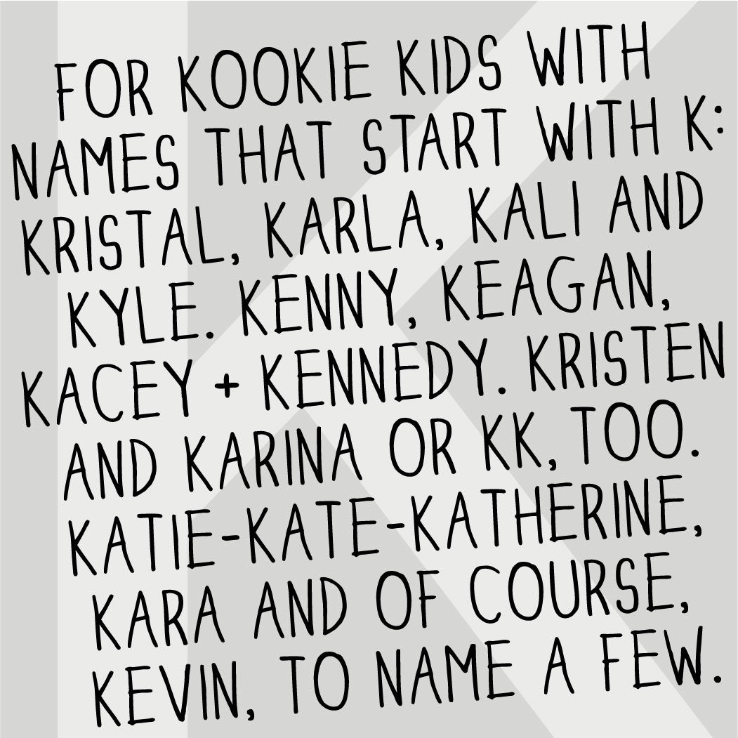 The MoMeMans® Nursery and Kid's Room Letter K Print by Monica Escobar Allen