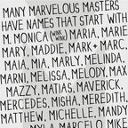 The Letter M. The MoMeMans® by Monica Escobar Allen.