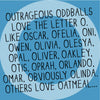 The MoMeMans® Nursery and Kid's Room Letter O Print by Monica Escobar Allen. For the oddballs that make us all happy.
