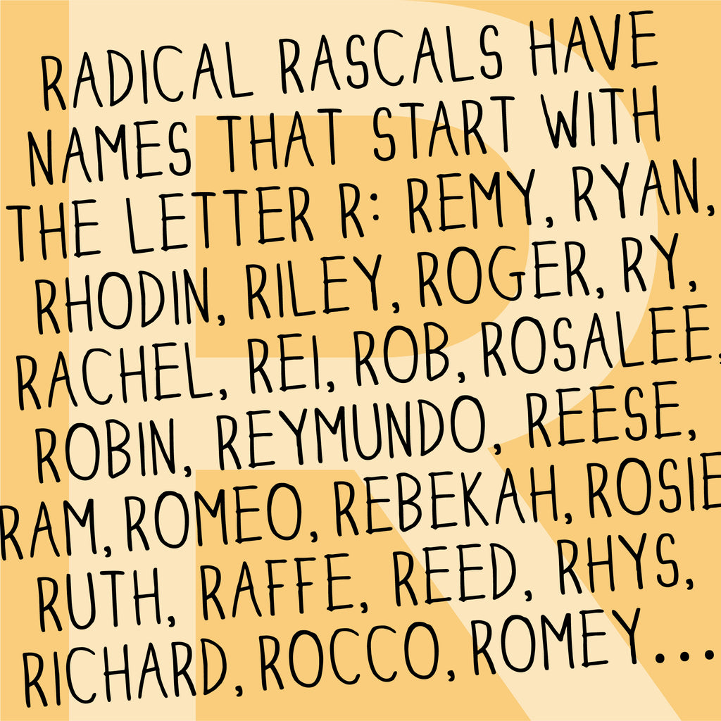 The MoMeMans® Nursery and Kid's Room Letter R Print by Monica Escobar Allen