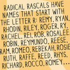 The MoMeMans® Nursery and Kid's Room Letter R Print by Monica Escobar Allen