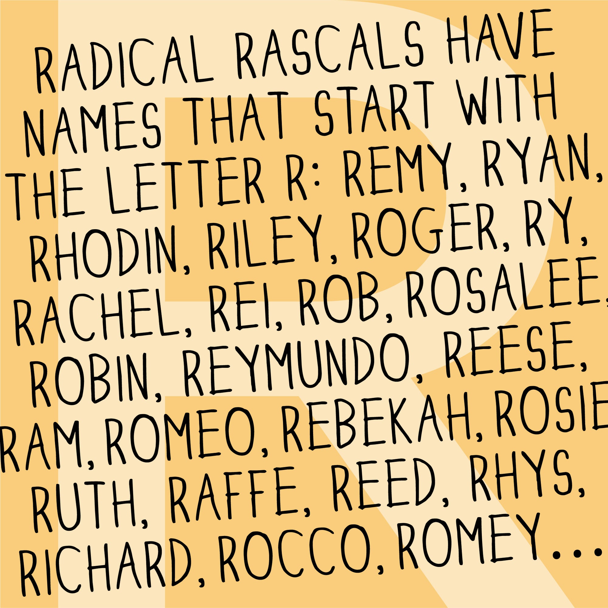 The MoMeMans® Nursery and Kid's Room Letter R Print by Monica Escobar Allen
