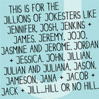 The MoMeMans® Nursery and Kid's Room Letter J Print by Monica Escobar Allen. For all the jokesters with names that start with J.