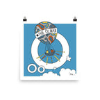 Letter O Print. The MoMeMans® Nursery and Kid's Room Alphabet Wall Art by Monica Escobar Allen. For the oddballs that make us all happy.