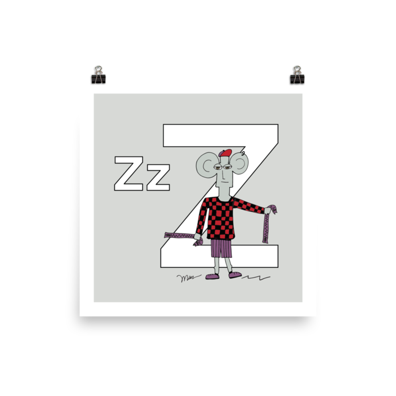 The Letter Z from The MoMeMans™ by Monica Escobar Allen