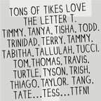 The MoMeMans® Nursery and Kid's Room Letter T Print by Monica Escobar Allen