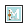 Letter M Print. The MoMeMans® Nursery and Kid's Room Alphabet Wall Art by Monica Escobar Allen