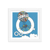 Letter O Print. The MoMeMans® Nursery and Kid's Room Alphabet Wall Art by Monica Escobar Allen. For the oddballs that make us all happy.