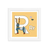 Letter R Print. The MoMeMans® Nursery and Kid's Room Alphabet Wall Art by Monica Escobar Allen.