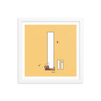 Letter I Print. The MoMeMans® Nursery and Kid's Room Alphabet Wall Art by Monica Escobar Allen