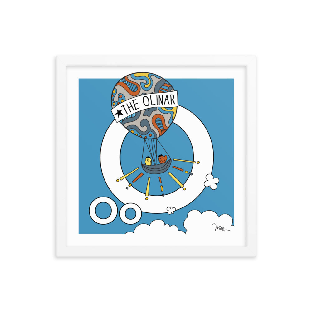 Letter O Print. The MoMeMans® Nursery and Kid's Room Alphabet Wall Art by Monica Escobar Allen. For the oddballs that make us all happy.