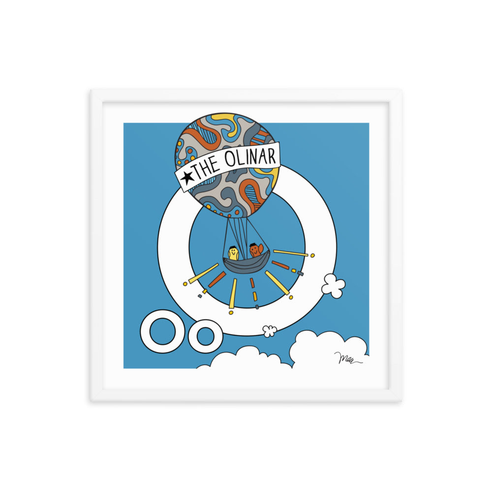 Letter O Print. The MoMeMans® Nursery and Kid's Room Alphabet Wall Art by Monica Escobar Allen. For the oddballs that make us all happy.
