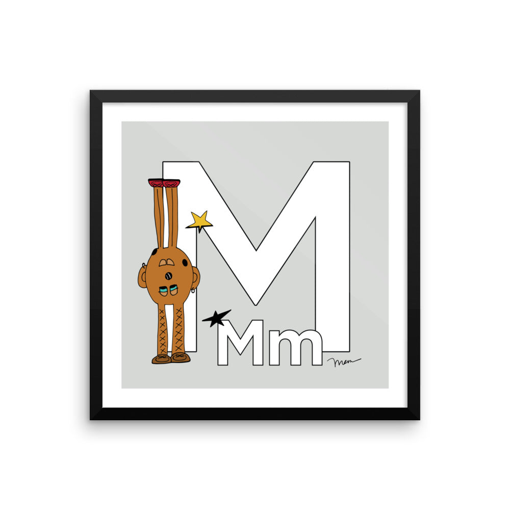 The Letter M. The MoMeMans® by Monica Escobar Allen.