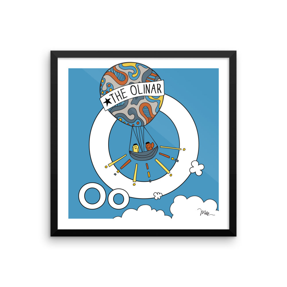 Letter O Print. The MoMeMans® Nursery and Kid's Room Alphabet Wall Art by Monica Escobar Allen. For the oddballs that make us all happy.