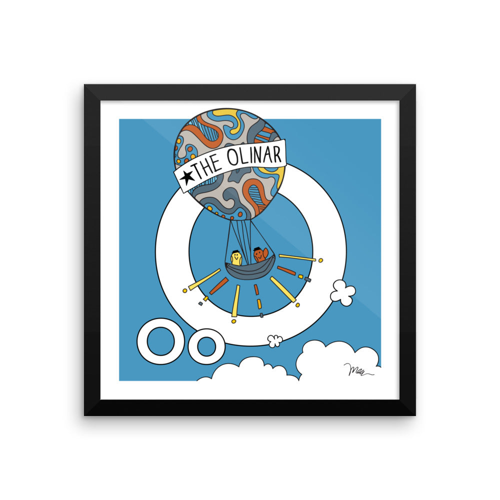 Letter O Print. The MoMeMans® Nursery and Kid's Room Alphabet Wall Art by Monica Escobar Allen. For the oddballs that make us all happy.