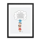 The MoMeMans® Fourheads Print by Monica Escobar Allen