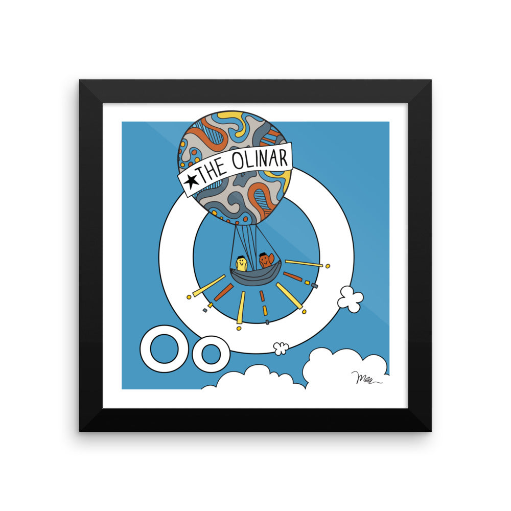 Letter O Print. The MoMeMans® Nursery and Kid's Room Alphabet Wall Art by Monica Escobar Allen. For the oddballs that make us all happy.
