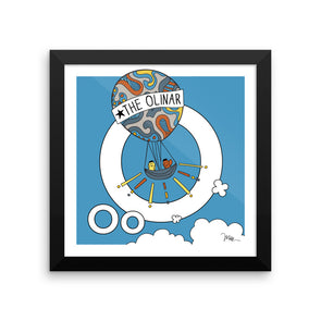 Letter O Print. The MoMeMans® Nursery and Kid's Room Alphabet Wall Art by Monica Escobar Allen. For the oddballs that make us all happy.
