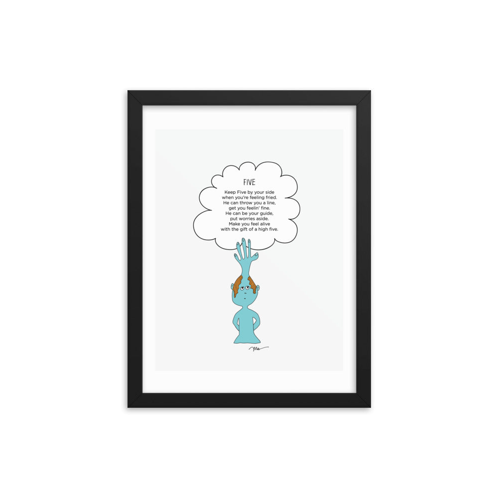 The MoMeMans® Five Print by Monica Escobar Allen