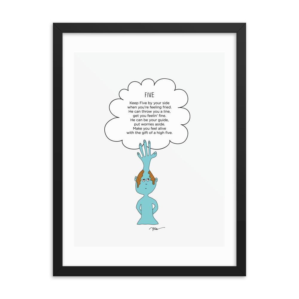 The MoMeMans® Five Print by Monica Escobar Allen