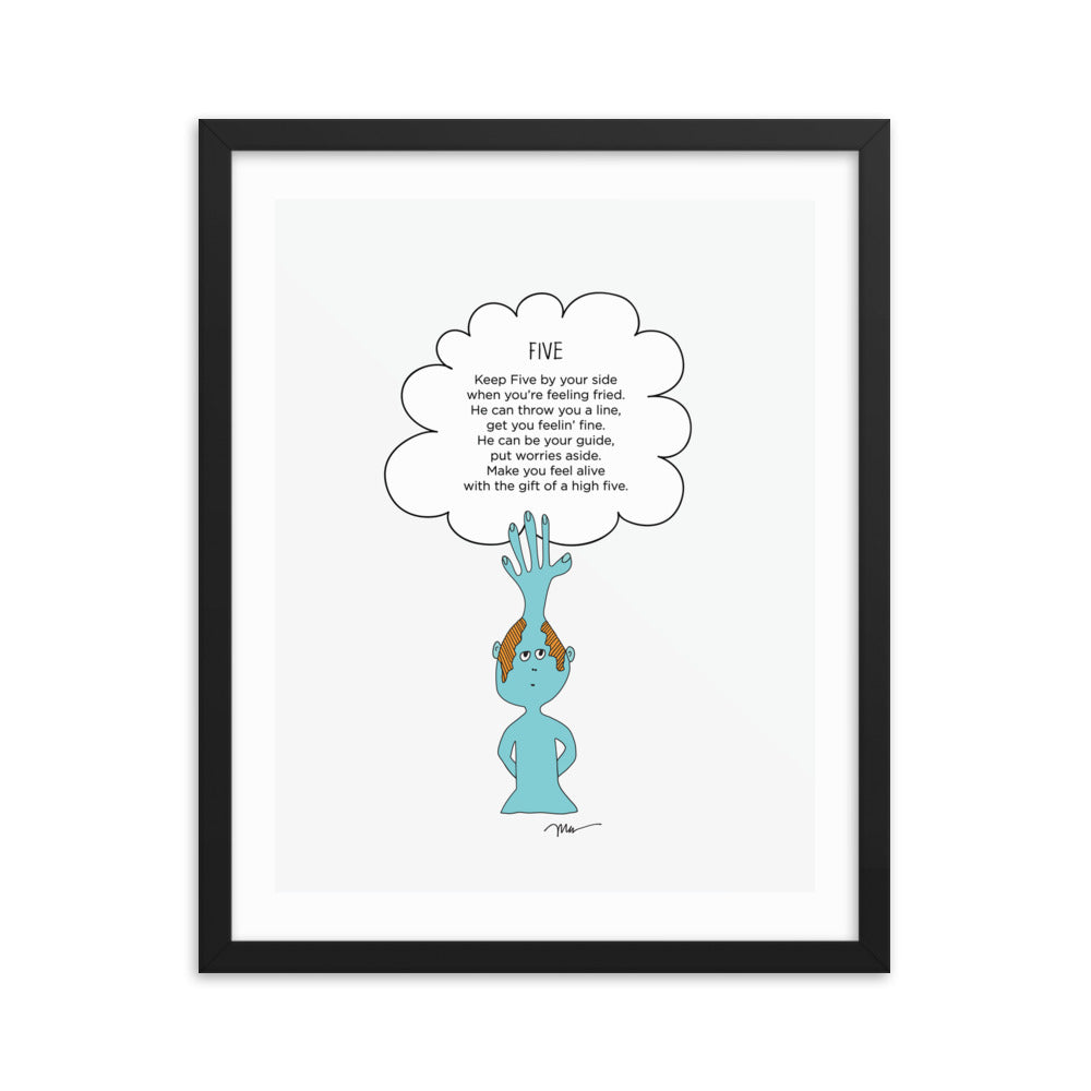 The MoMeMans® Five Print by Monica Escobar Allen