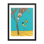The MoMeMans® Treehouses Print by Monica Escobar Allen